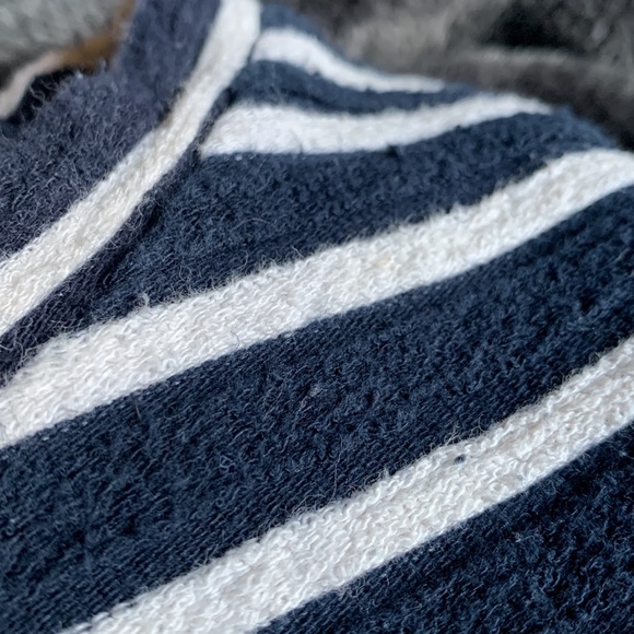 Minimum striped crewneck sweater, navy blue and white, 100% cotton - Picture 11 of 11